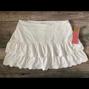Lilly Pulitzer Luxletic Miesha Skort NWT SAMPLE Luxe White